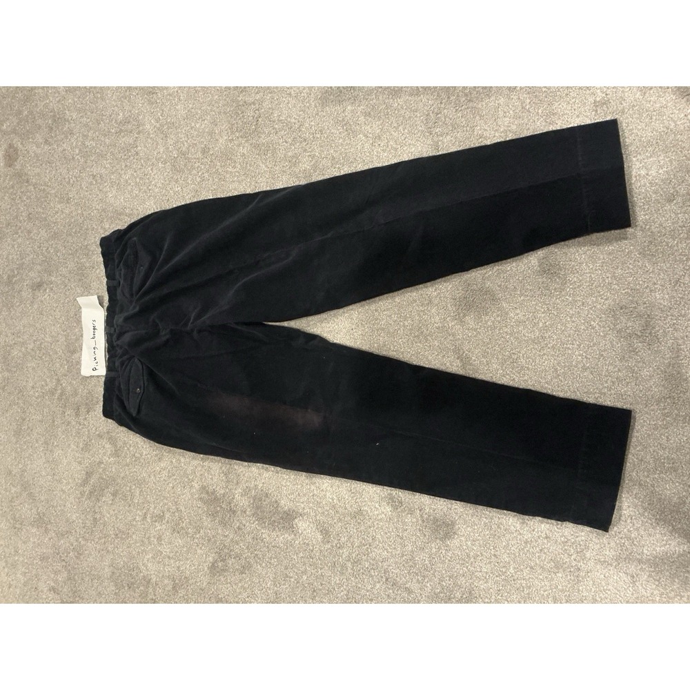 Vintage Polo Ralph Lauren Men's Corduroy Hammond Pants Measure 38x30 Navy Blue - Picture 4 of 6